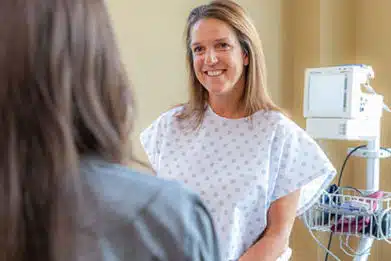 smiling patient at appointment